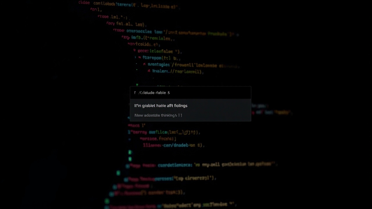 Code editor view: calling the new claude-fable-5 model